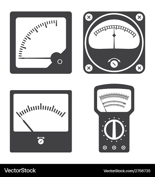 Electrical Measurement Instruments Icons – Royalty-Free Vector | VectorStock