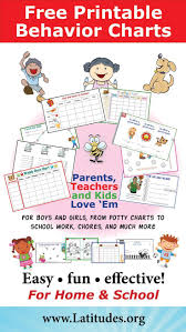 free printable behavior charts for home school baby jace