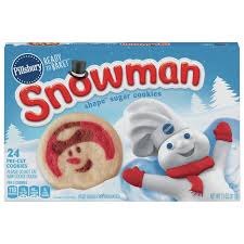 Pillsbury cookie dough products are now safe to eat raw! Pillsbury Ready To Bake Snowman Shape Sugar Cookies 11 Oz 24 Count Walmart Com Walmart Com
