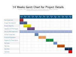 Some examples of templates include: 14 Weeks Gantt Chart For Project Details Templates Powerpoint Slides Ppt Presentation Backgrounds Backgrounds Presentation Themes