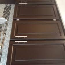 Refinishing oak, cherry, or pine floors costs $1.50 to $5.00 per square foot without staining or $2 to $7 per square foot with staining. Notes On Painting Oak Cabinets Professional Kitchen Cabinet Painting And Refinishing Services In Oakville Burlington Mississauga Milton