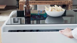 Typically, the smart coffee table rings in at $1,499, but right now it's on sale for $1,299, which is still a bit pricey, but did we mention it has a hidden refrigerator drawer?? Sobro Smart Coffee Table With Built In Mini Fridge Qvc Com