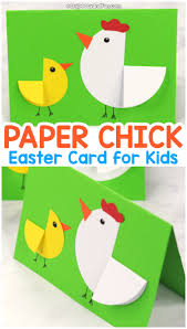 These 18 easter cards are guaranteed to brighten their day. Paper Circle Hen And Chick Craft Easter Card Idea Easy Peasy And Fun