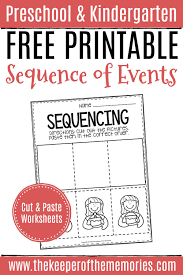 Free Printable Sequence Of Events Worksheets Kindergarten Sequencing Worksheets Sequencing Worksheets Story Sequencing Worksheets