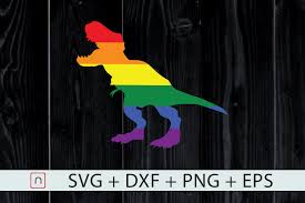 Download Dino Pride Rainbow Flag Lbgt Dinosaur Graphic By Novalia Creative Fabrica PSD Mockup Templates