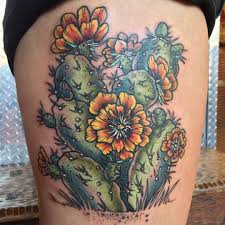 Although not all plants in this family feature spines or thorns, all the most. Extremely Beautiful Cactus With Flowers Tattoo On Side Rib By Speck