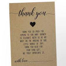 Baby Shower Thank You Note Cards Tk1 Etsy Printed Baby Shower Baby Shower Messages Baby Shower Thank You