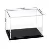 41 shot glass display case holder cabinet wall rack with glass door. 1
