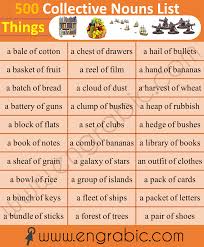Collective Nouns For Things In 2020 Collective Nouns Nouns Communication Skills