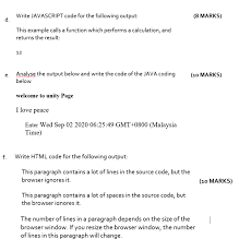 Official time zone, time change 2021. Write Javascript Code For The Following Output 8 Chegg Com