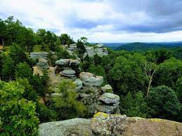 Rock formations and cliffs at garden of the gods — made of sandstone are about 320 — million years old. Visiting Garden Of The Gods More In Southern Illinois No Home Just Roam