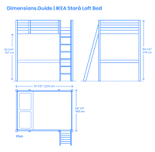 King size loft bed ikea. Ikea Stora Loft Bed Dimensions Drawings Dimensions Com