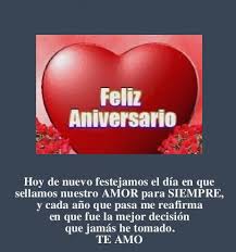 Imagenes De Aniversario Con Frases Y Palabras Para Dedicar Anniversary Quotes Amor Quotes Love Phrases