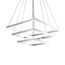 Triple Square Pendant Lamp Contempo Lights Touch Of Modern