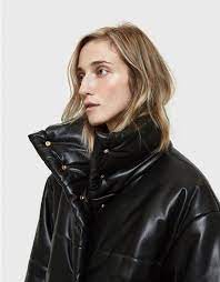 Nanushka Hide Vegan Leather Puffer In Black Nanushka Vegan Leather Vegan Fashion