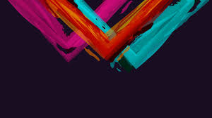 Black abstract soft stripes background. Wallpaper Colorful Paint Angles Black Background Abstract 3840x2160 Uhd 4k Picture Image
