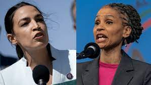 Supporters of mayoral candidate maya wiley attend a rally the evening before the democratic primary on june 21, 2021 in the brooklyn borough of new york city. Rep Alexandria Ocasio Cortez Endorses Maya Wiley In Nyc Mayoral Race Nbc New York