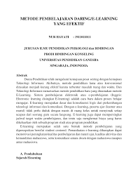 Check spelling or type a new query. Pdf Metode Pembelajaran Daring E Learning Yang Efektif A Pendahuluan Sejarah Elearning