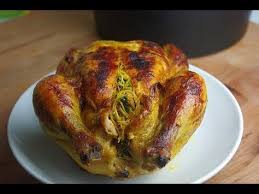 Poulet Farci Et Cuit Au Four Poulet Farci Cuisine Marocaine Cuisine