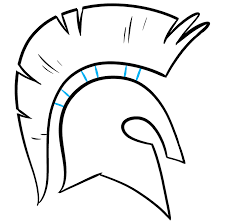 Download this trojan warrior vector illustration now. How To Draw A Spartan Helmet Really Easy Drawing Tutorial