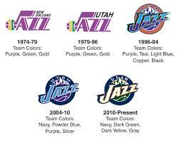 Jazz in sky blue against purple mountains in a blue circle. History Of The Jazz Name And Logo Utah Jazz