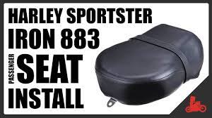 How To Install Passenger Seat Pillion Harley Sportster Iron 883 Youtube