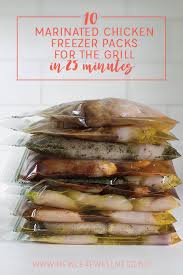 But often @aaronut's suggestion will taste better. 10 Marinated Chicken Freezer Packs For The Grill In 25 Minutes The Family Freezer