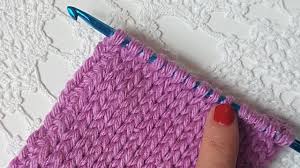 Tunus Isi Duz Orgu Tigisi Duz Orgu Punto Jersey Crochet Youtube Orgu Tig Isleri Tig Desenleri