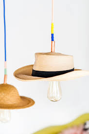 This is how you make a globe pendant light like a pro. Hat Brat How To Make A Unique Diy Pendant Light With A Hat Paper And Stitch