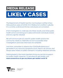 Two likely covid cases have been confirmed in victoria. 1jtqcly89pvf9m