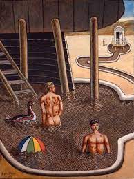 Giorgio De Chirico 1888 1978 Mysterious Bath With Duck Bains Mysterieux Avec Un Canard 1973 Musee D Art Mode De Chirico Metaphysical Art Surreal Art
