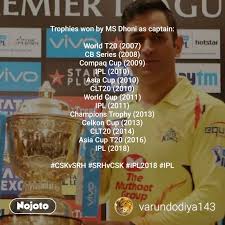 Clt20 brings together the best domestic cricket clubs from nations as they battle it out for the top spot and a. Trophies Won By Ms Dhoni As Captain World T20 2 Nojoto