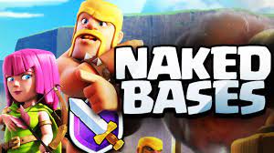 Clash of Clans ♢ NO SHIELD! ♢ 'Naked' Bases in CoC ♢ - YouTube