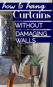 Hanging curtains without drilling with ore shower curtain rod ikea. The Easiest Way To Hang Curtains Without Making Holes In Your Wall My Design Rules