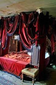 But really, a canopy bed can be made with a simple swag single ring canopy. 30 Unique Gothic Home Decor For Halloween That Everyone Should Keep Gothic Home Decor Home Gothic House