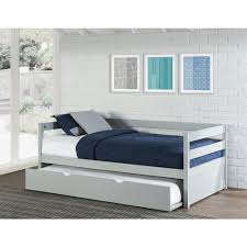 It's a simple process, and generally, one person can do it. Hillsdale Furniture Caspian Gray Twin Daybed With Trundle 2177 010 The Home Depot