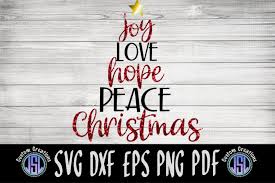 Provide a place of comfort where survivors can memorialise their loved. Joy Love Hope Peace Christmas Tree Svg Dxf Eps Png Pdf 148229 Cut Files Design Bundles
