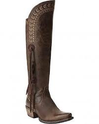 Ariat Black And Brown Boots Ariat Women S Tallulah Leather Tall Knee High Western Boots Prairie 10015351 Ariat Boots Womens Boots Knee High Western Boots