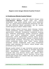 Dwiky ageng n.w nim : Pdf Pemodelan Teknik Kimia Lanjut S2 Materi Kuliah 04 Tambahan Modul Regresi Linier Dengan Pemrograman Dalam Ms Excel Ctrl Shift Enter