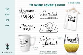 Download Wine Lovers Bundle 8 Designs Includes Sip Sip Hooray Partners In Wine I M On Cloud Wine It S Wine O Clock In 2020 Wine Lovers Wine Svg SVG Cut Files