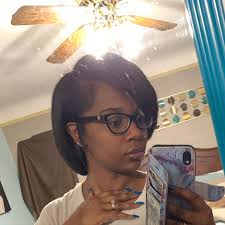 The First Picture Is From The Last Time @_thehairministry Did My Hair. It's  So Long And Healthy And Bouncy Now. The Last Picture Is From When I First  Shaved It To A