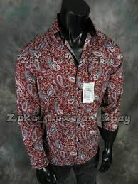 Nwt Mens Coogi Luxe Button Dress Shirt Rich Burgundy