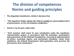 Constitution is one which discusses how the constitution might be changed, what amendments can be made, and although the other articles are further broken down to distinct sections, and further broken down in to separate clauses, article 5 is only a single paragraph that. El Sistema Constitucional Argentino Los Rasgos Relevantes Online Presentation