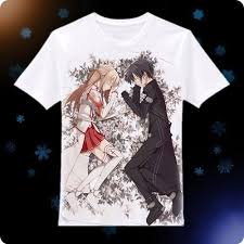 Pin By Maddy Chandler On Anime Tee Shirts Sword Art Online Sword Art Kirito Asuna
