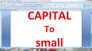 You'll need to manually change the first letter in proper nouns to a capital letter. How To Change Capital Letters To Small Lowercase Letters In Ms Word Youtube