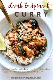 Nourishing Lamb And Spinach Curry Food For Winter Recipe Diced Lamb Recipes Spinach Curry Lamb Recipes