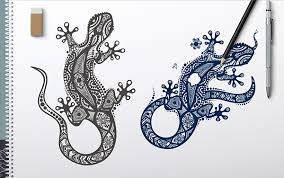 Still, others may simply get this tattoo because they think the kappa is a cool looking monster. Salamander With Ethnic Patterns Of Aboriginal Australia On Behance