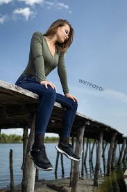 Plenty of denim overall jeans to choose from. Wetlook By Wetfoto Com Wet Girls Jeans Leggings Stockings Hair Socks Shoes Ø§Ù„ØµÙˆØ± ÙÙŠØ³Ø¨ÙˆÙƒ