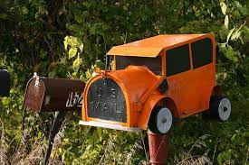 Car Mail Box Nr Broadwell Illinois Mailbox Vintage Mailbox Mailbox Design