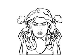 All anger angry coloring page fear inside pages with printable disgust management free birds disney. So Much Anger That You Can See The Steam Razukraski Com